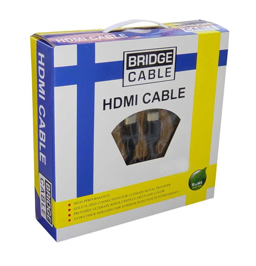 Φωτογραφία προϊόντος: BRIDGE CABLE CP02-001C Επίχρυσο καλώδιο HDMI 10m με φερίτες VER2.0