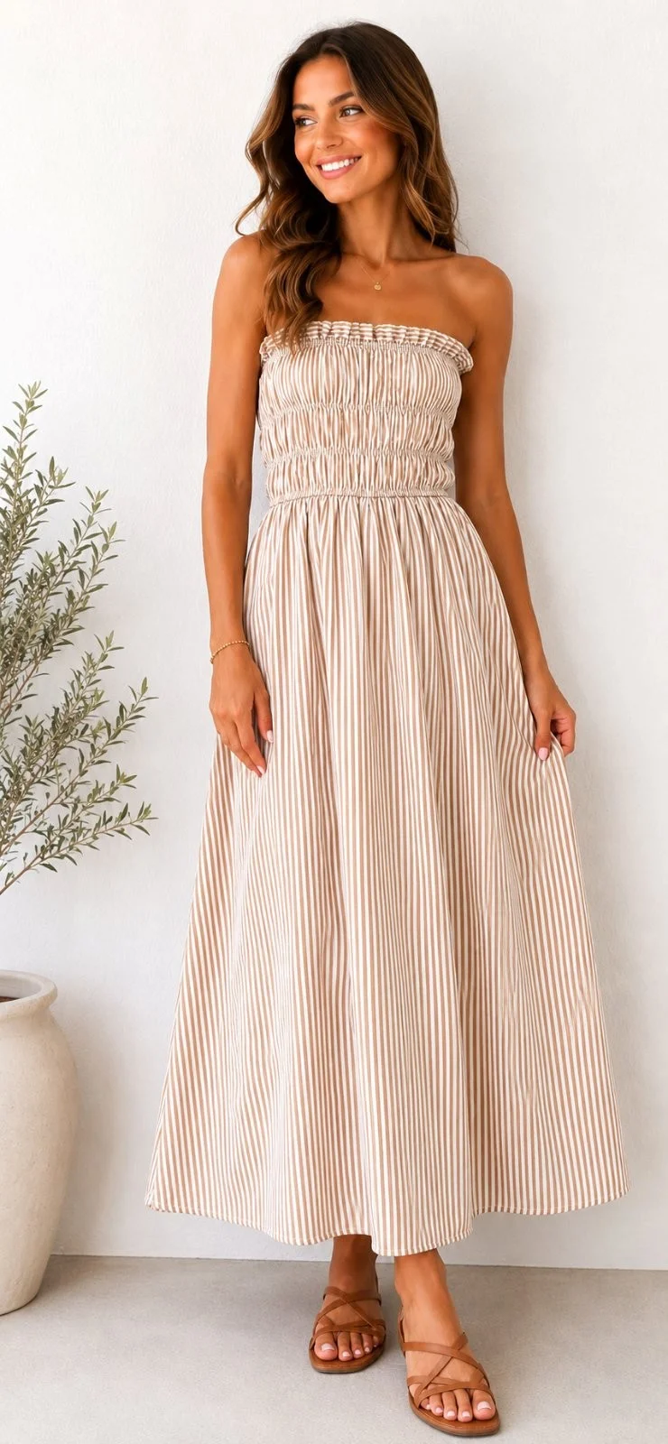 Φωτογραφία προϊόντος: ELUNA Naxos strapless MaxiDress Beige