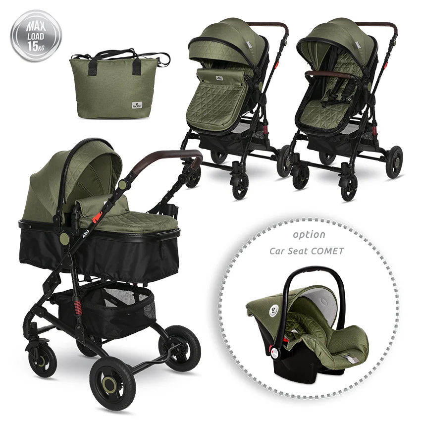 Φωτογραφία προϊόντος: LORELLI - BABY STROLLER ALBA PREMIUM LODEN GREEN - 10021422383