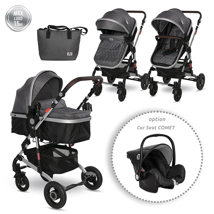 Φωτογραφία προϊόντος: LORELLI - BABY STROLLER ALBA PREMIUM STEEL GREY - 10021422389