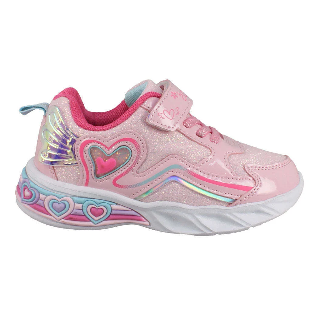 Φωτογραφία προϊόντος: Antrin IQShoes Παιδικά Sneakers Φωτάκια 92.Angelica-195 Ροζ