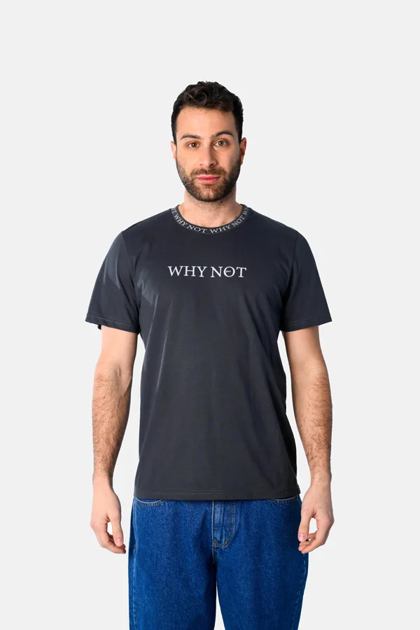 Φωτογραφία προϊόντος: Paco&Co Ανδρικό T-shirt Why Not 2531049-01 Ανθρακί