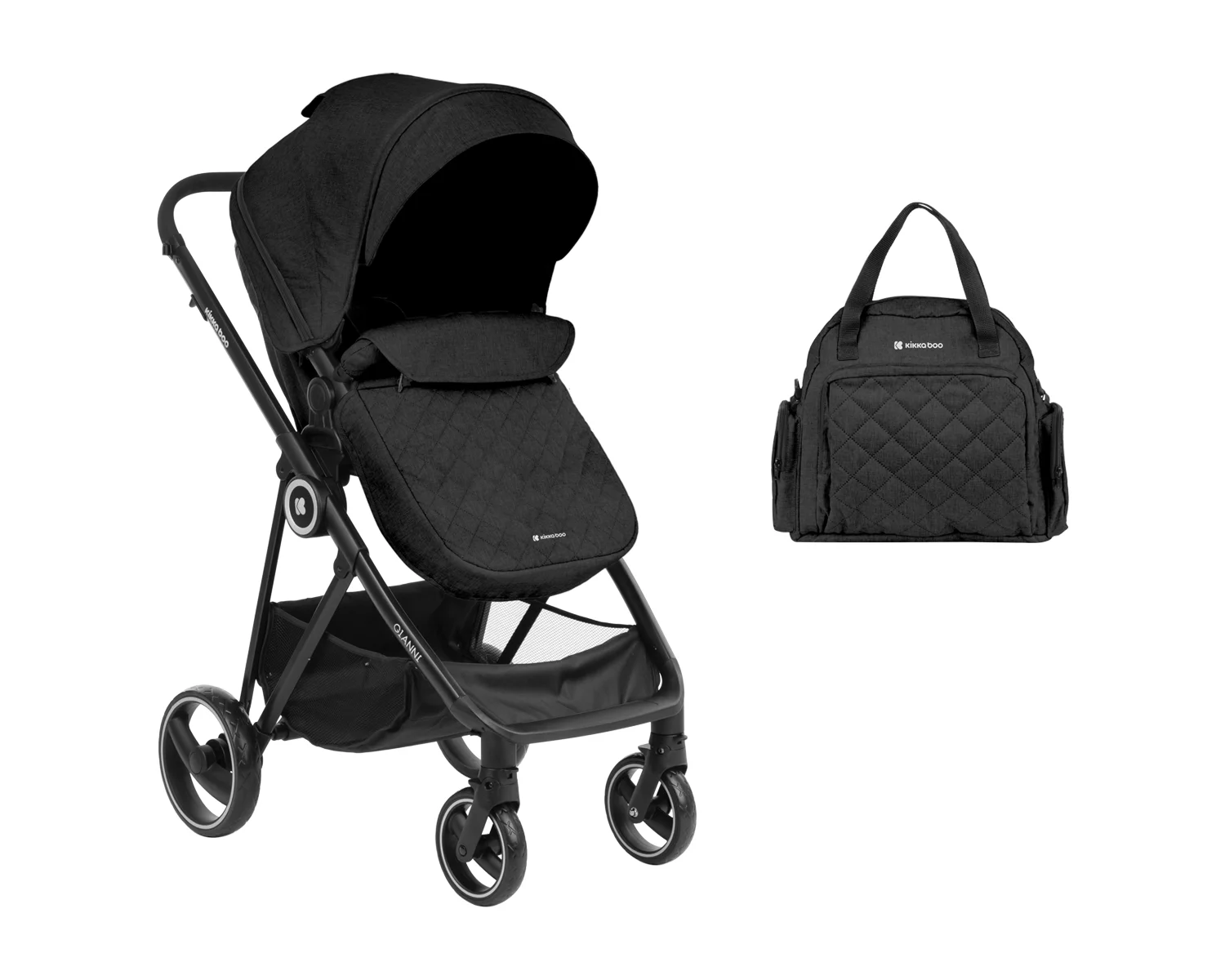 Φωτογραφία προϊόντος: Kikka Boo - Stroller 2in1 transf. seat Gianni Black 2023 - 31001020121