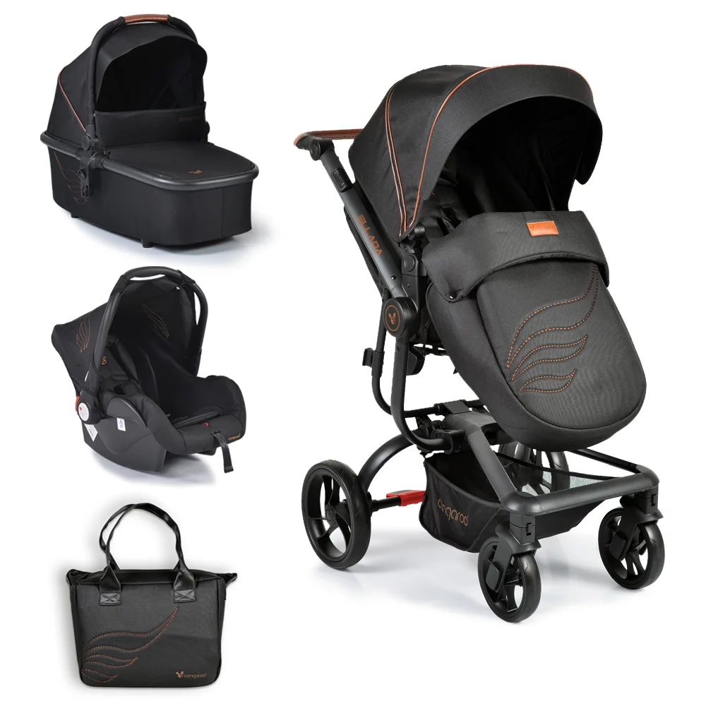 Φωτογραφία προϊόντος: CANGAROO - Baby stroller Ellada black - 3800146235635