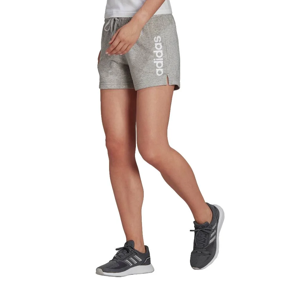 Φωτογραφία προϊόντος: Adidas Essential Slim Logo Αθλητικό Γυναικείο Σορτς Γκρι