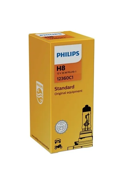 Φωτογραφία προϊόντος: PHILIPS H8 12V 35W PGJ19-1 Standard Original (12360C1) 1τμχ