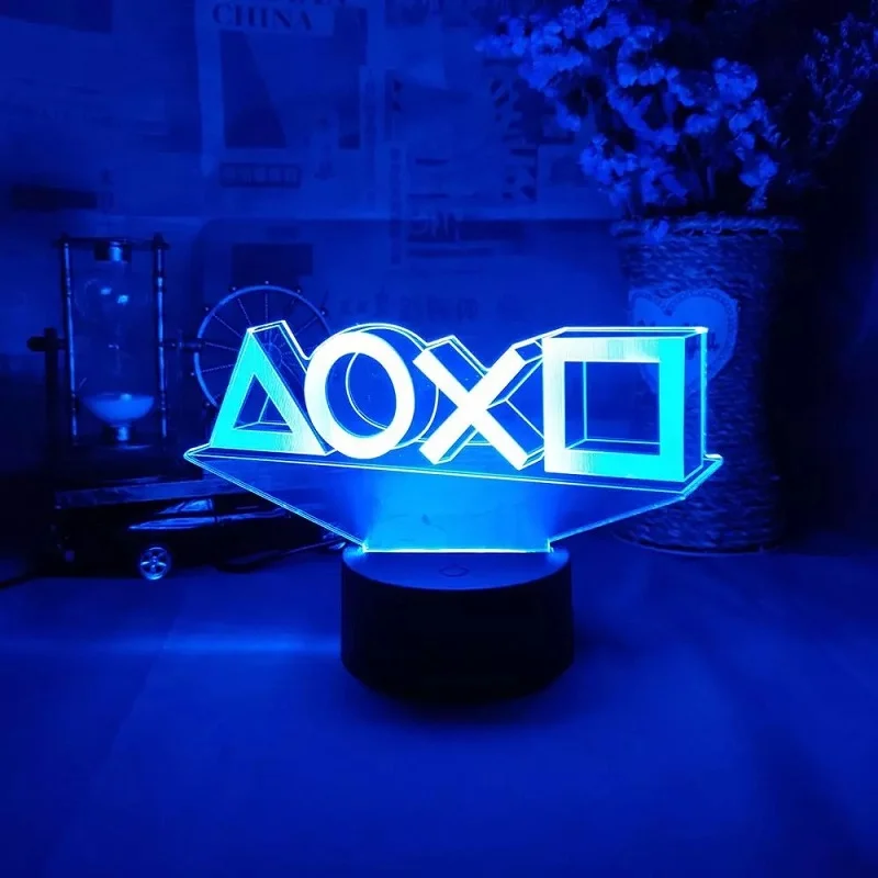 Φωτογραφία προϊόντος: 3D Διακοσμητικό Πολύχρωμο LED Φωτιστικό Αφής Icons N01135