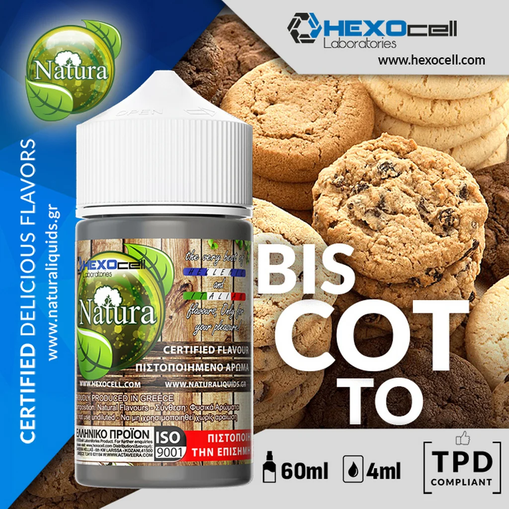 Φωτογραφία προϊόντος: Natura Hypermix Ultra Flavorshot Biscotto 4ml/60ml