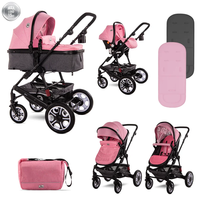 Φωτογραφία προϊόντος: LORELLI - BABY STROLLER LORA SET CANDY PINK - 10021282189