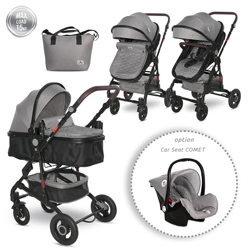 Φωτογραφία προϊόντος: LORELLI - BABY STROLLER ALBA PREMIUM OPALINE GREY - 10021422302