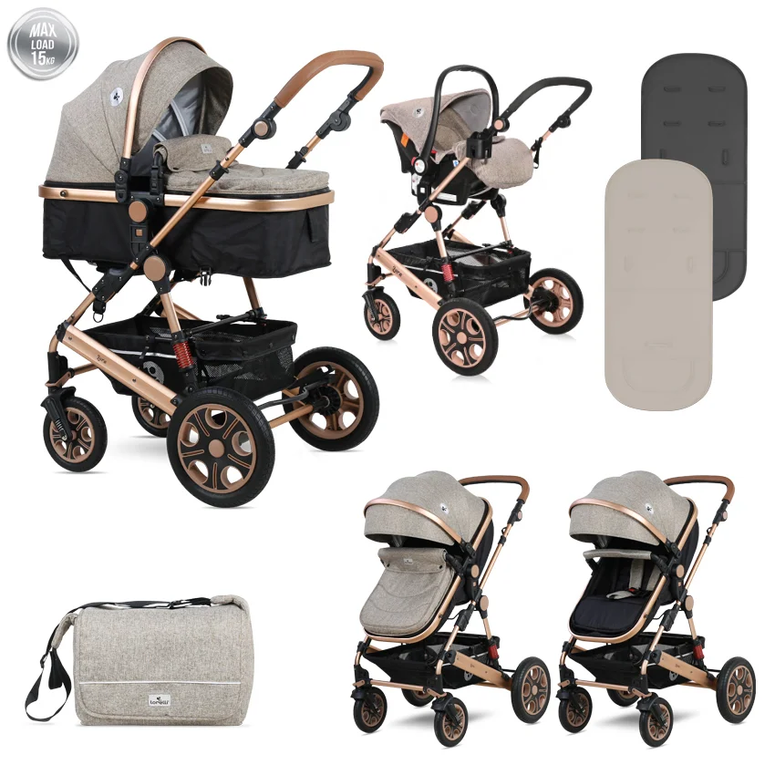 Φωτογραφία προϊόντος: LORELLI - BABY STROLLER LORA SET PEARL BEIGE - 10021282182D