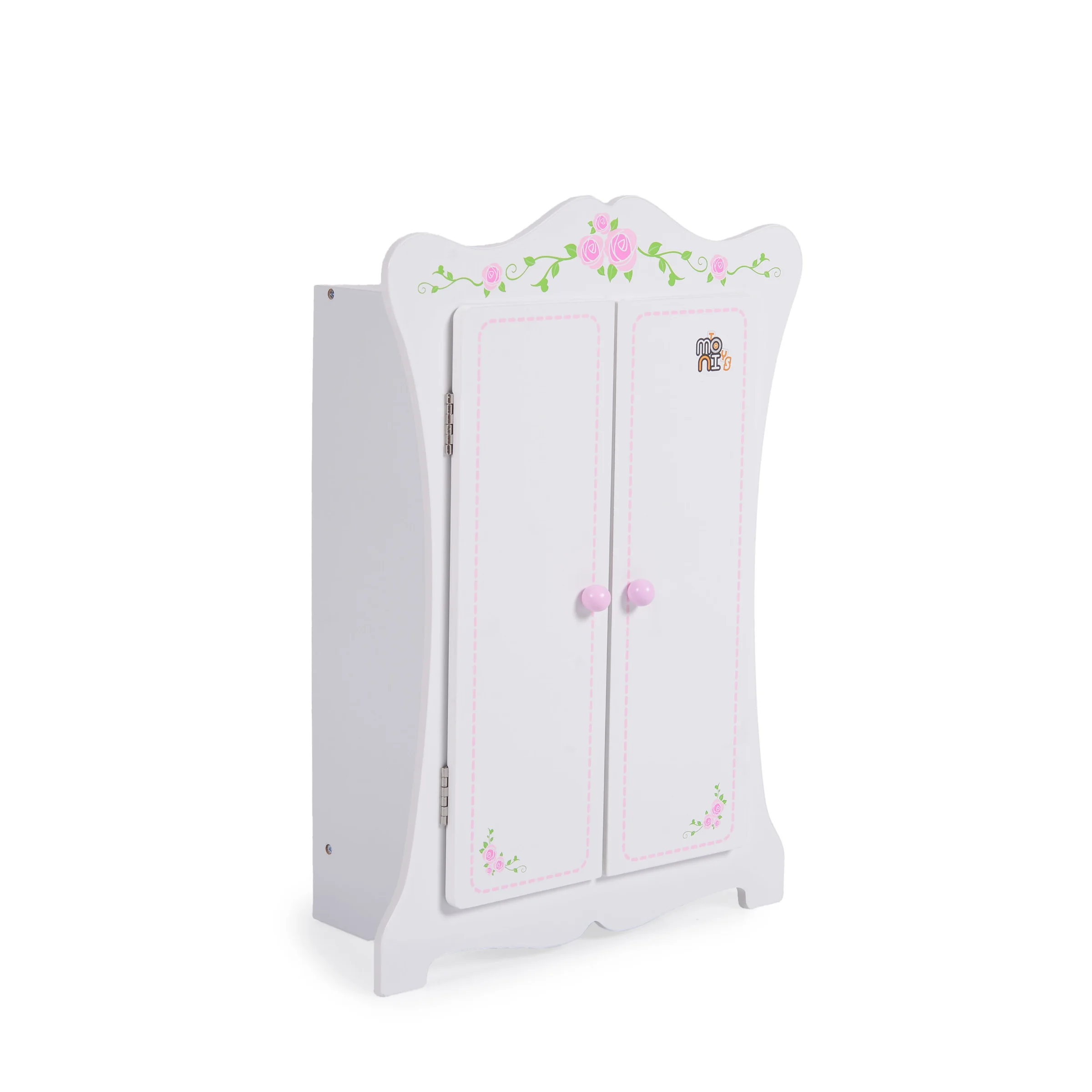 Φωτογραφία προϊόντος: MONI TOYS - Wooden Wardrobe with 3 Hangers - 3800146222543