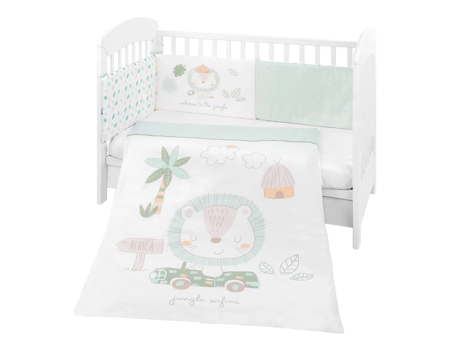 Φωτογραφία προϊόντος: Kikka Boo - Bedding set 2pcs EU Style 60/120 Jungle King - 41101020106