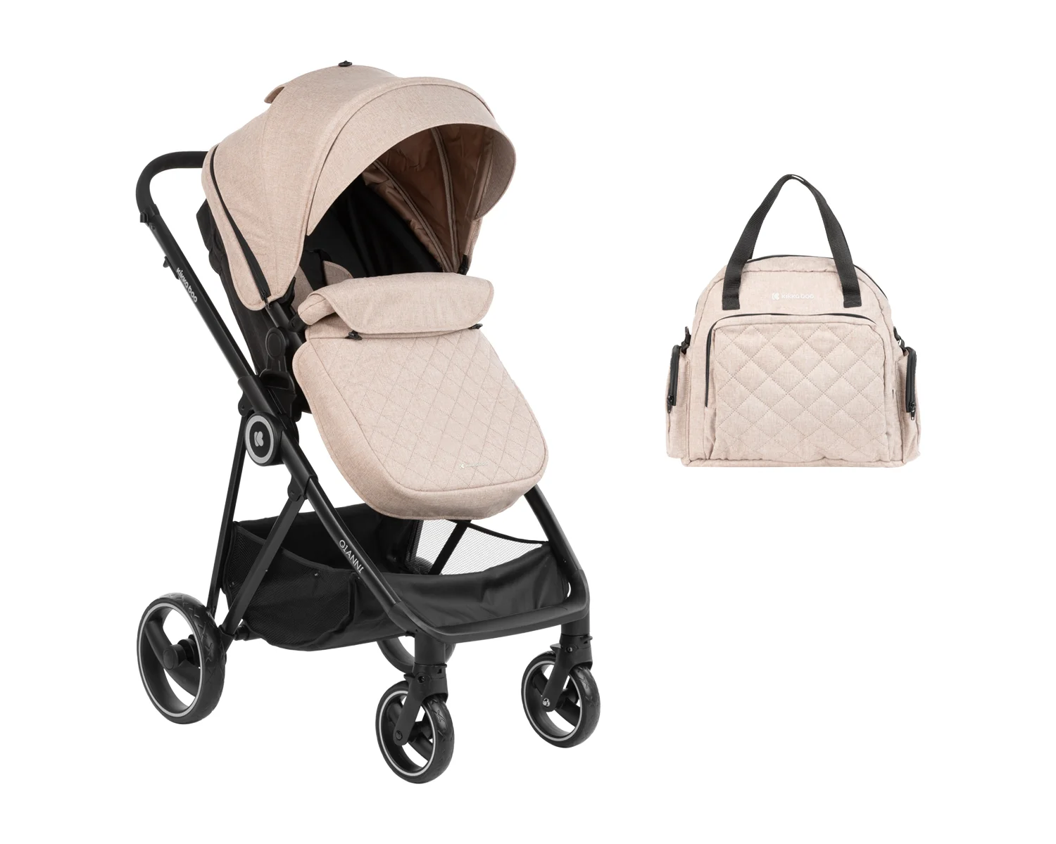 Φωτογραφία προϊόντος: Kikka Boo - Stroller 2in1 transf. seat Gianni Beige 2023 - 31001020122