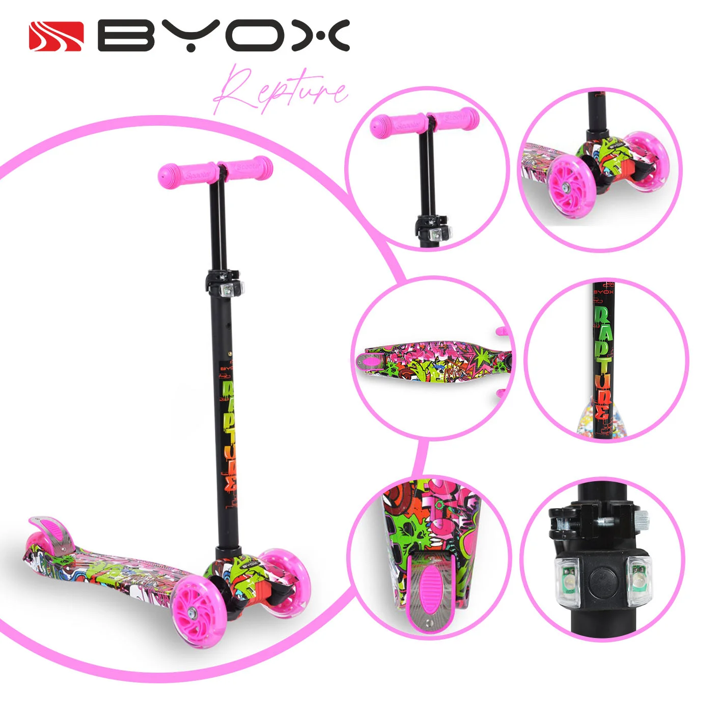Φωτογραφία προϊόντος: BYOX - Scooter Rapture pink - 3800146255442