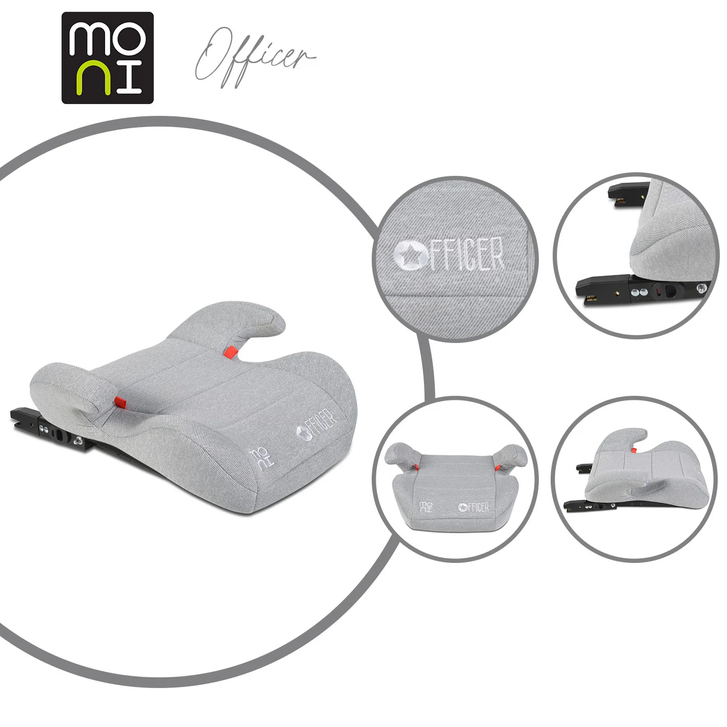 Φωτογραφία προϊόντος: MONI - Car seat Officer light grey - 3801005150441