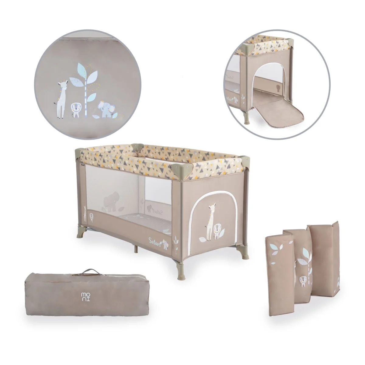 Φωτογραφία προϊόντος: MONI - Folding cot Safari beige - 3800146248628