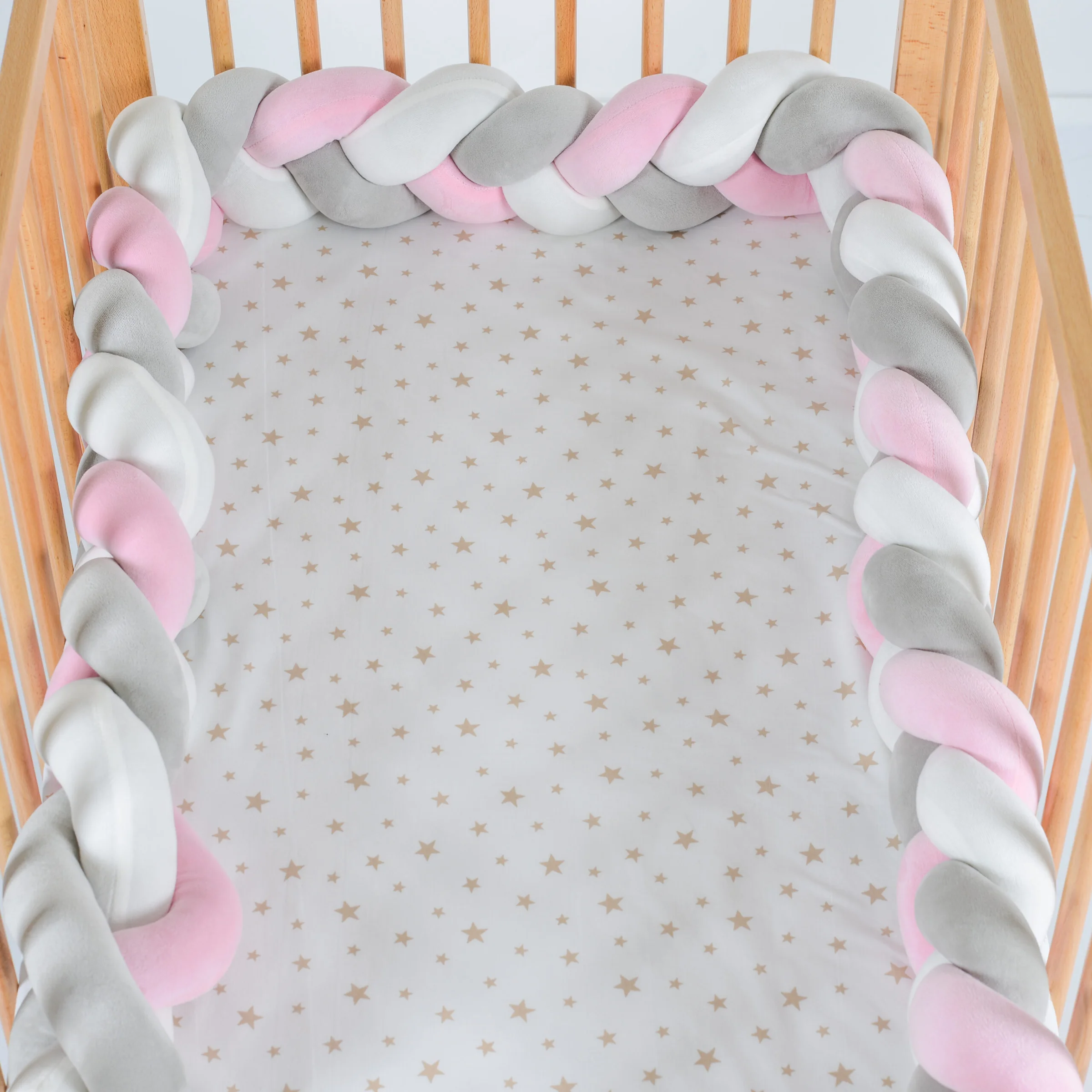 Φωτογραφία προϊόντος: CANGAROO - Braided bumper Braidy pink - 3800146267926