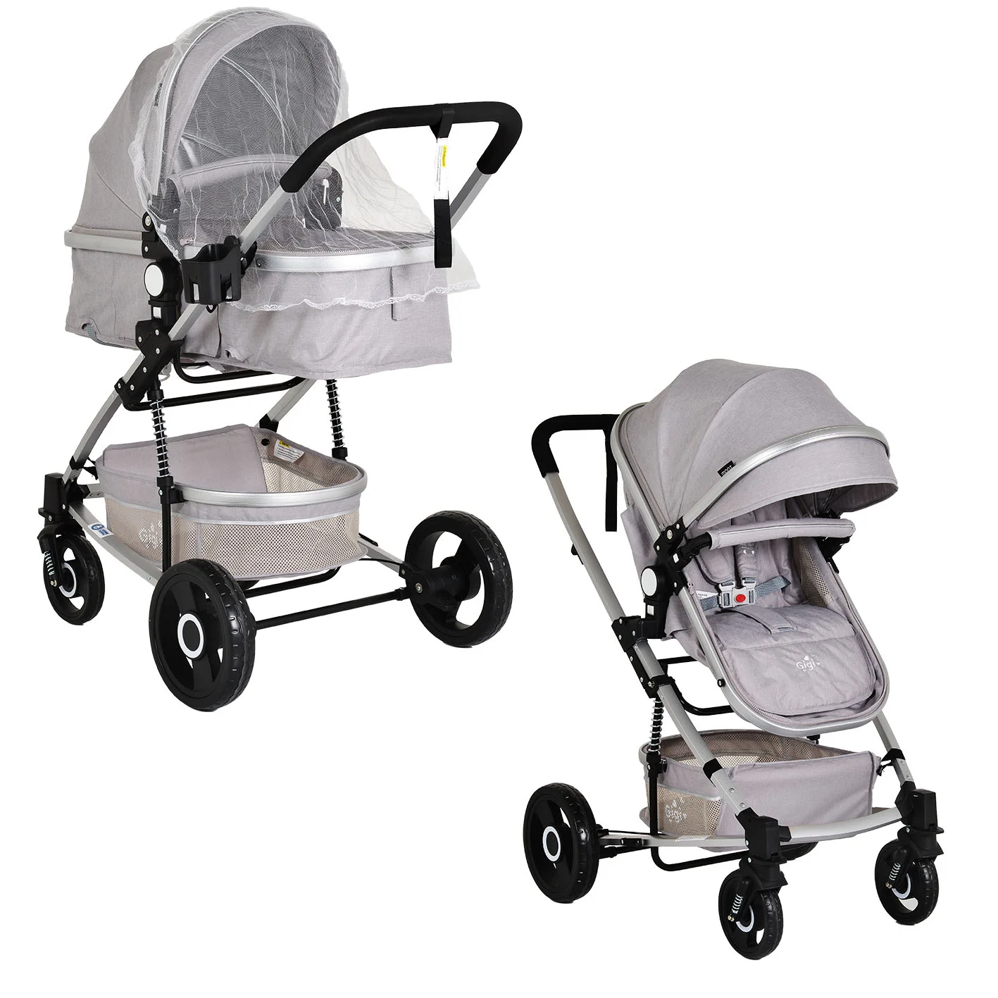 Φωτογραφία προϊόντος: MONI - Baby stroller Gigi light grey - 3800146235130