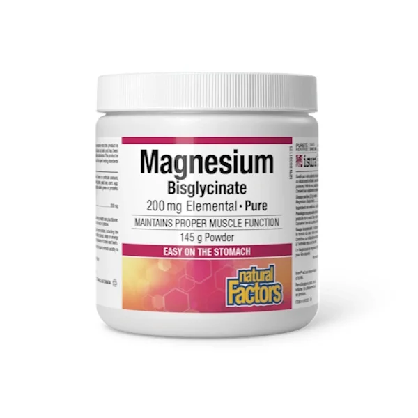 Φωτογραφία προϊόντος: Natural Factors Magnesium Bisglycinate 200mg, 145g Powder