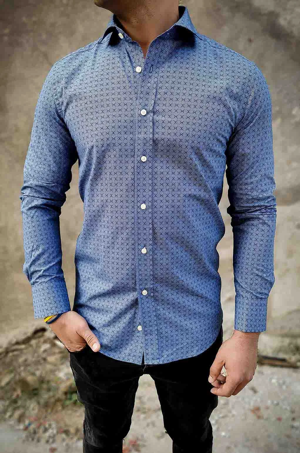 Φωτογραφία προϊόντος: Πουκάμισο SM0331 Denim blue