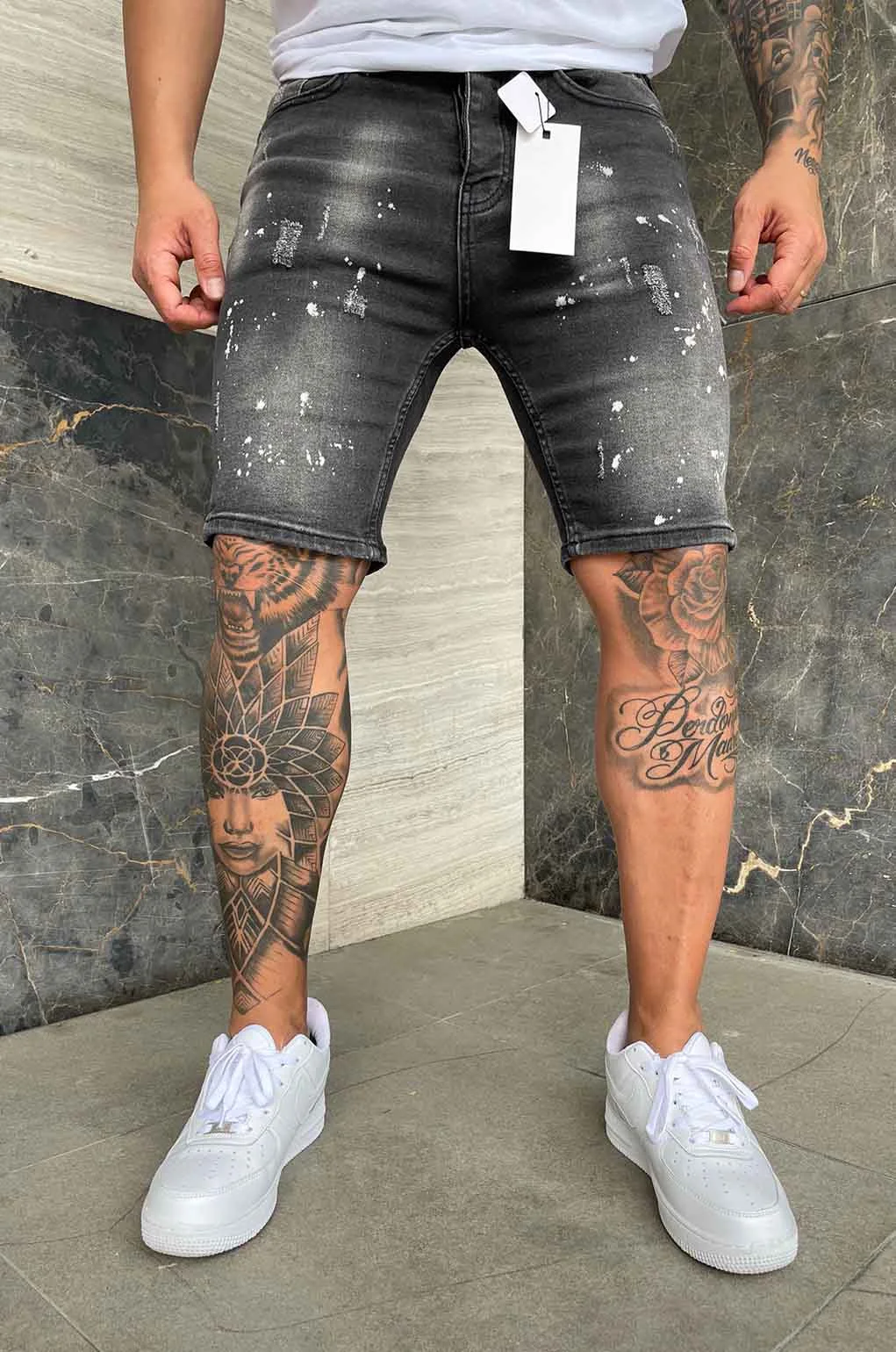 Φωτογραφία προϊόντος: βερμούδα jean dark grey 720