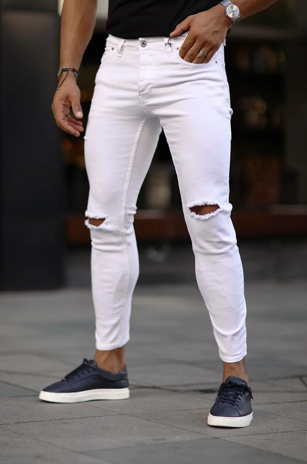 Φωτογραφία προϊόντος: Παντελόνι Jean Off White 1075