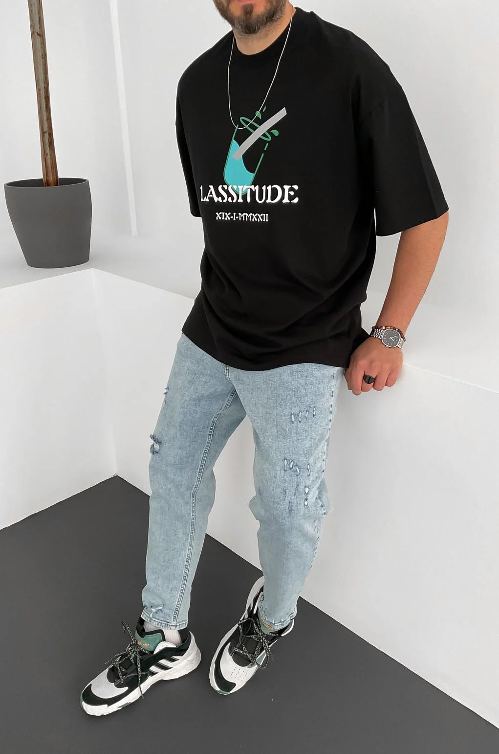 Φωτογραφία προϊόντος: Oversized T-Shirt JCYJ 203 Black