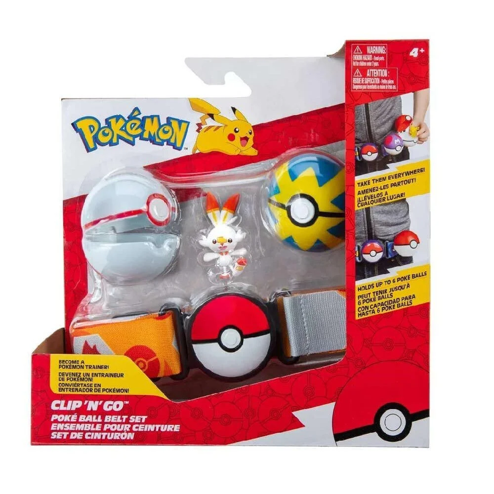 Φωτογραφία προϊόντος: Pokemon Clip N Go Ζώνη, Poke Balls και Φιγούρα Scorbunny Wave 9 (JW095283-E/PKW2715)