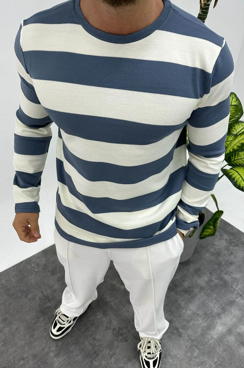 Φωτογραφία προϊόντος: Μπλούζα Striped Maya Blue 5032