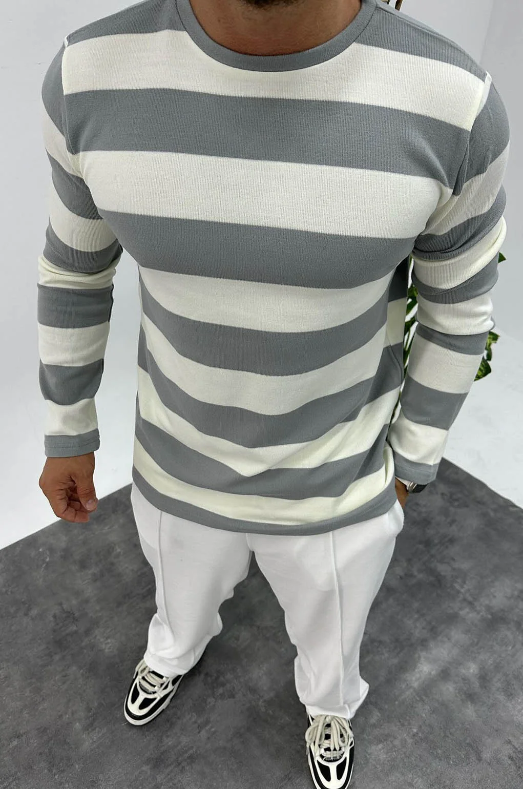 Φωτογραφία προϊόντος: Μπλούζα Striped Grey 5032