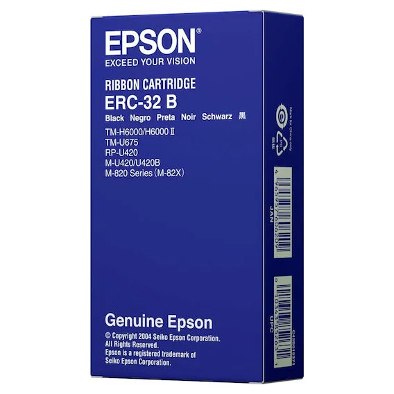Φωτογραφία προϊόντος: Epson ERC-32 B Γνήσια Μελανοταινία 1τμχ (C43S015371)