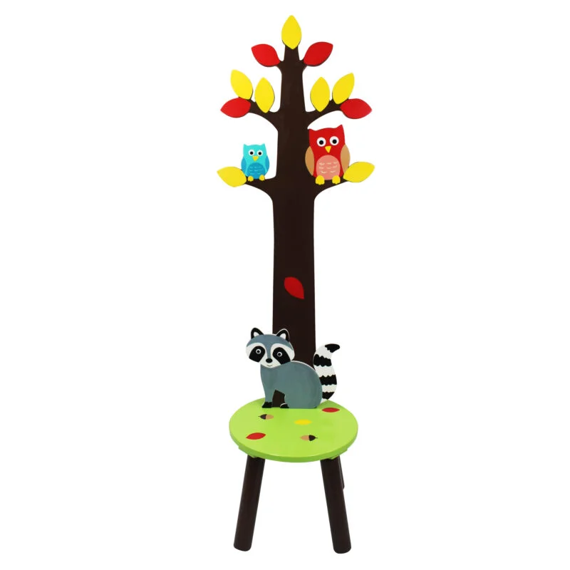 Φωτογραφία προϊόντος: Enchanted Woodland Children's Wooden Chair Stool Hanger