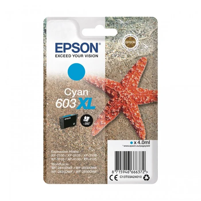 Φωτογραφία προϊόντος: Ink Epson T03A240 C13T03A240 Cyan XL 4.0ml