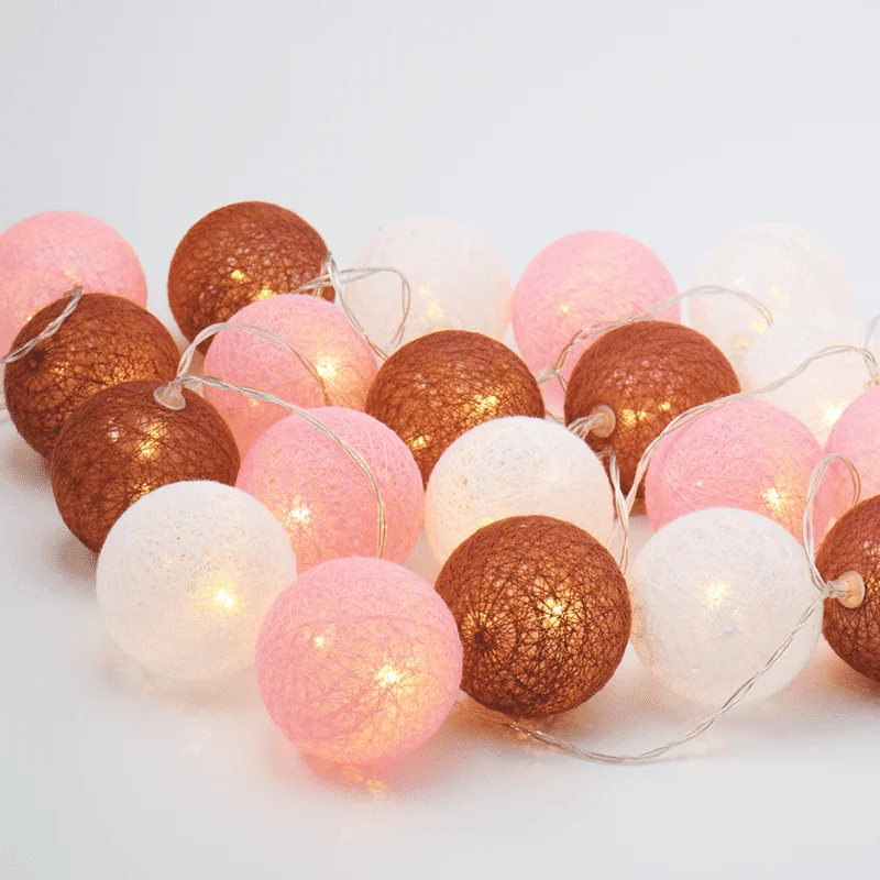 Φωτογραφία προϊόντος: ^ “WOVEN BALL FAIRY LIGHTS” POZ +amp; ΑΣΠΡΗ ΜΠΑΛΑ 20 LED ΛΑΜΠΑΚ ΣΕΙΡΑ ΜΠΑΤΑΡ(2xΑΑ) ΘΕΡΜΟ ΛΕΥΚΟ IP20