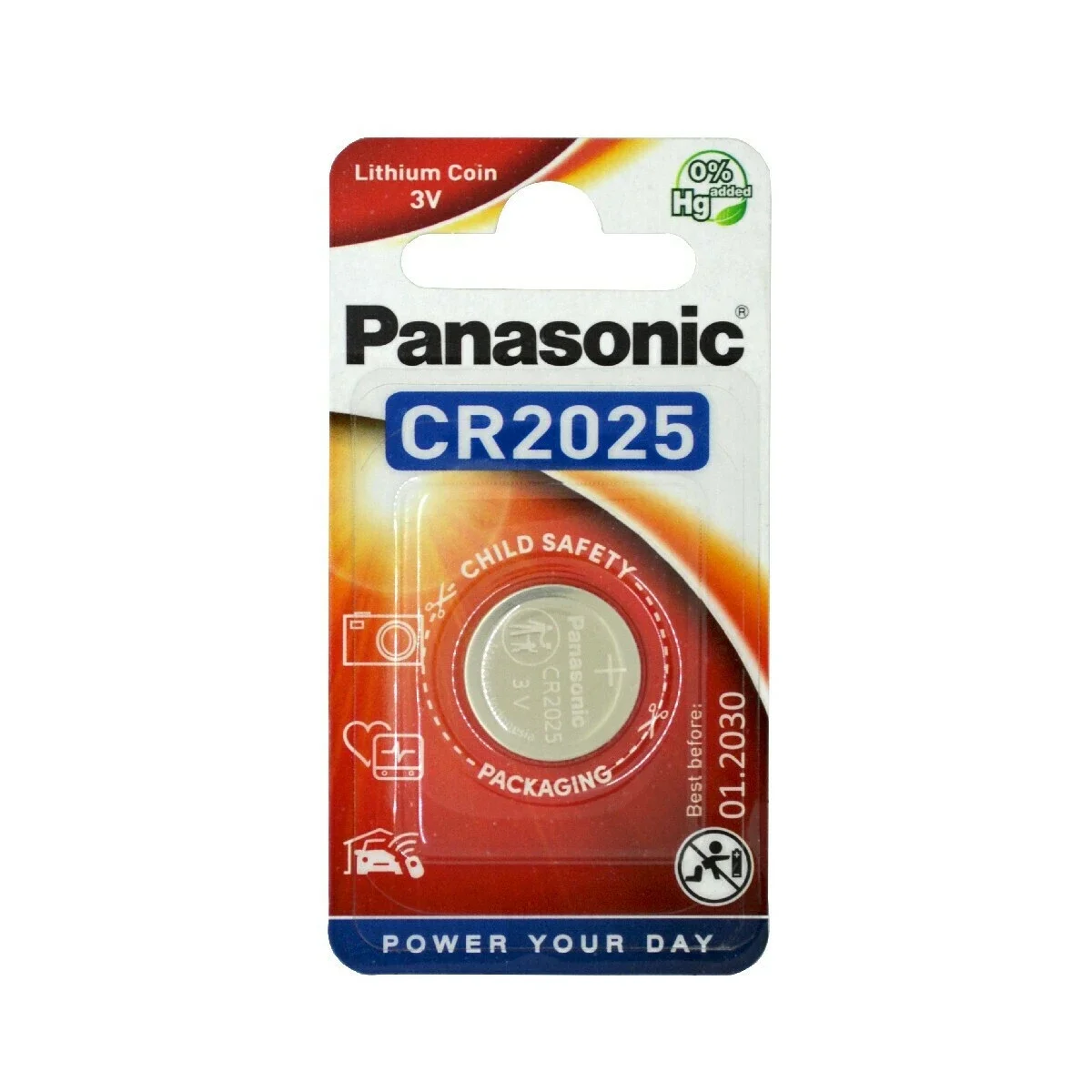 Φωτογραφία προϊόντος: Panasonic CR2025 Lithium 3V Μπαταρία Ρολογιών 1τμχ