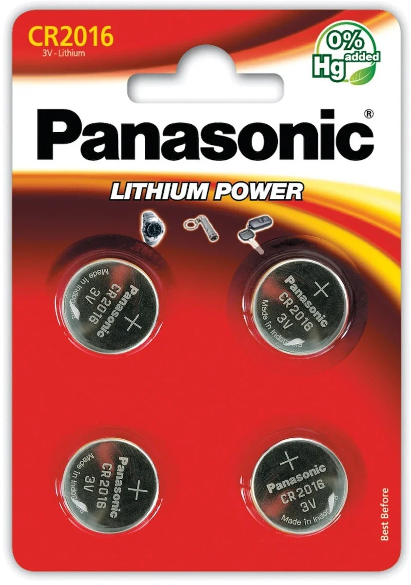 Φωτογραφία προϊόντος: Panasonic CR2016 3V Μπαταρίες Λιθίου Ρολογιών 4τμχ