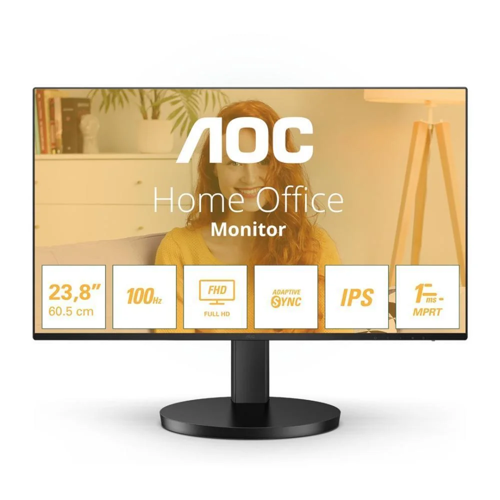 Φωτογραφία προϊόντος: AOC 24B3HA2 IPS Monitor 23.8" FHD 1920x1080 με Χρόνο Απόκρισης 4ms GTG