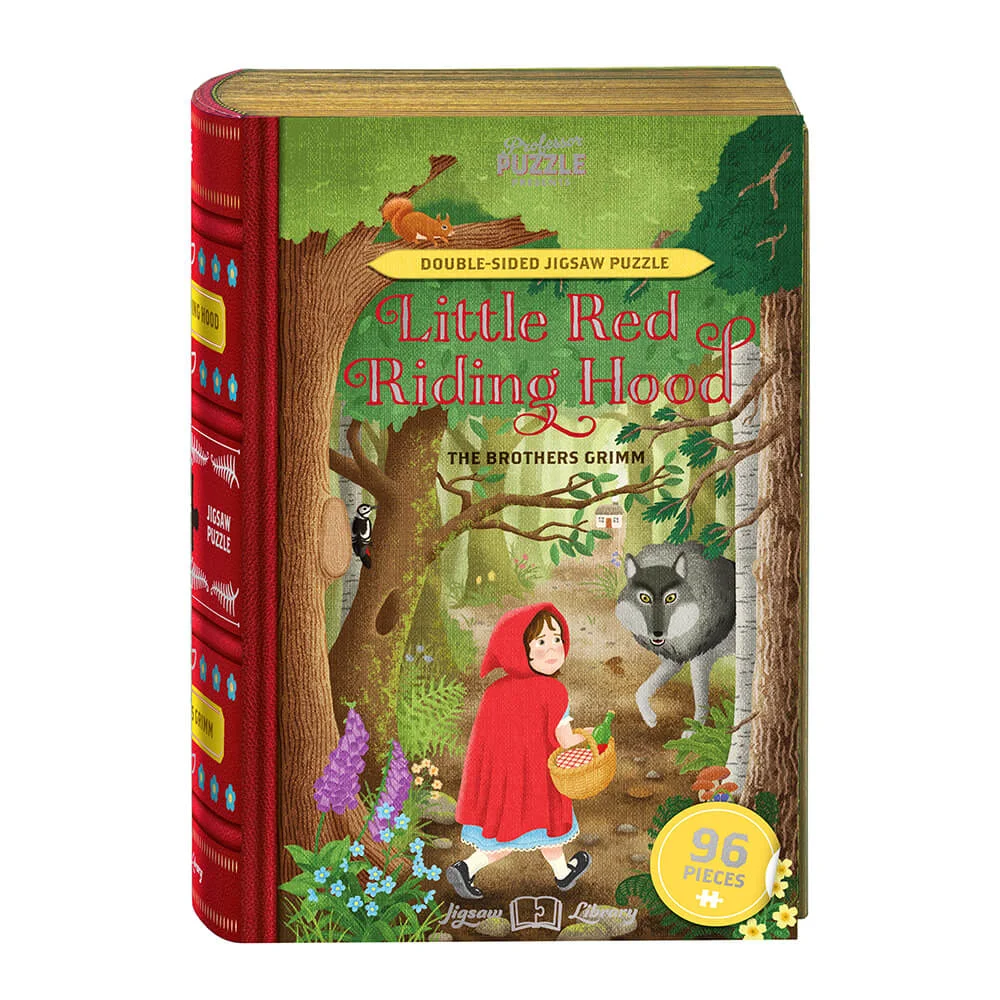 Φωτογραφία προϊόντος: Jigsaw Library Παιδικό παζλ Little Red Riding Hood - 96 Piece Double-Sided Jigsaw JL-12