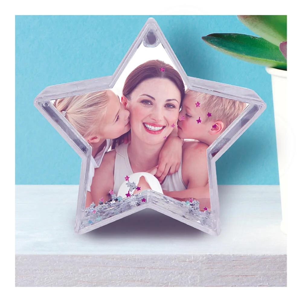 Φωτογραφία προϊόντος: Πλαστική κορνίζα Star Glitter Frame - Mother s Day 5Χ5cm