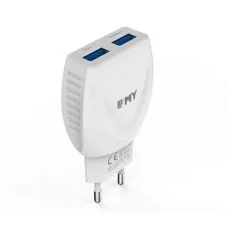 Φωτογραφία προϊόντος: OEM EMY MY-221 5V 2.4A διπλός ταχυφορτιστής 220V