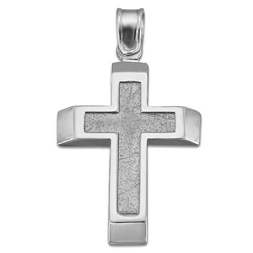 Φωτογραφία προϊόντος: fenixjewelry Λευκός Χρυσός σταυρός 14κ ΣΤ1592Λ