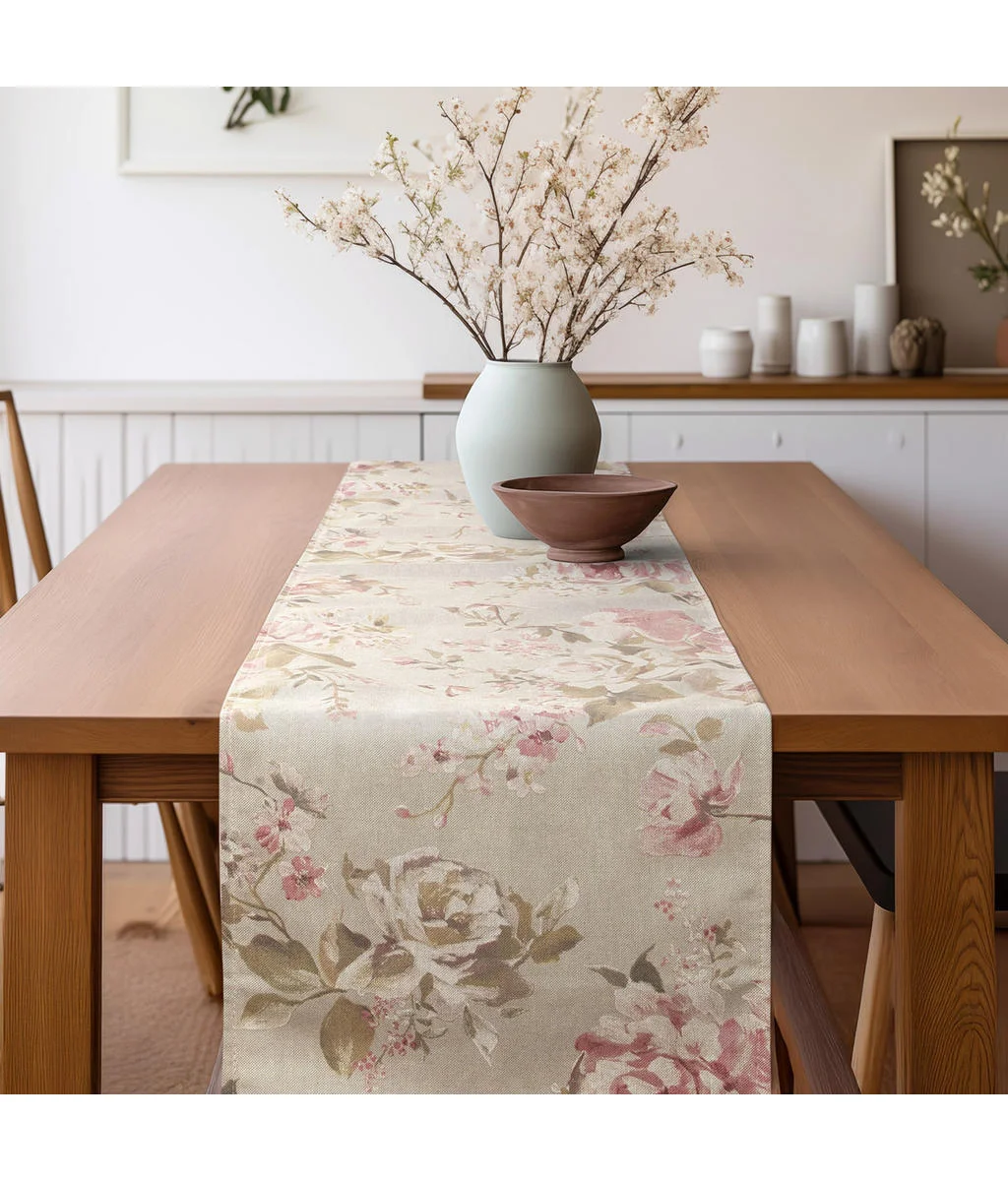 Φωτογραφία προϊόντος: Beauty Home ΡΑΝΝΕΡ ΚΛΑΣΙΚΟ ΦΛΟΡΑΛ ΜΠΕΖ