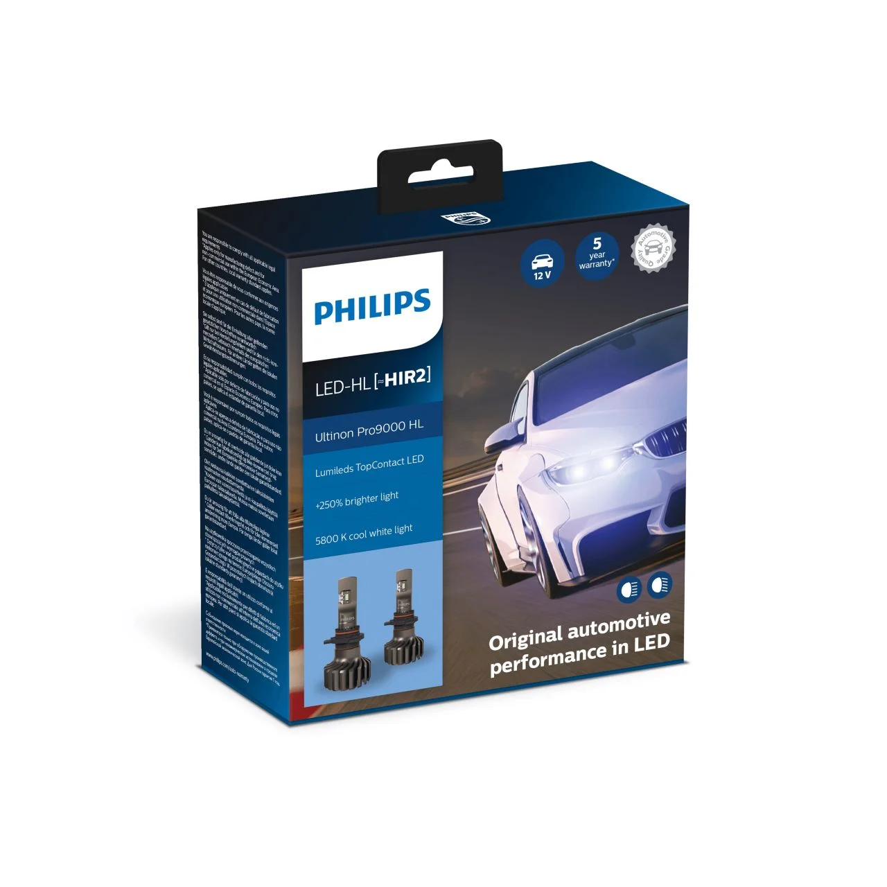 Φωτογραφία προϊόντος: PHILIPS HIR2 Ultinon Pro9000 HL Led 12V 20W +250% Περισσ. Φως 5800K 11012U90CWX2 2τμχ