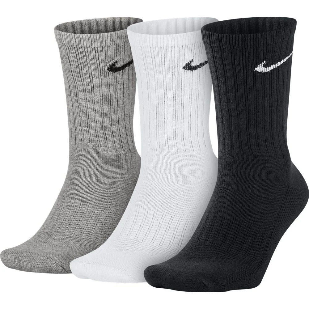 Φωτογραφία προϊόντος: SX4508-965 - NIKE UNISEX CUSHIONED CREW TRAINING 3PAIRS WHITE / BLACK / GREY Color