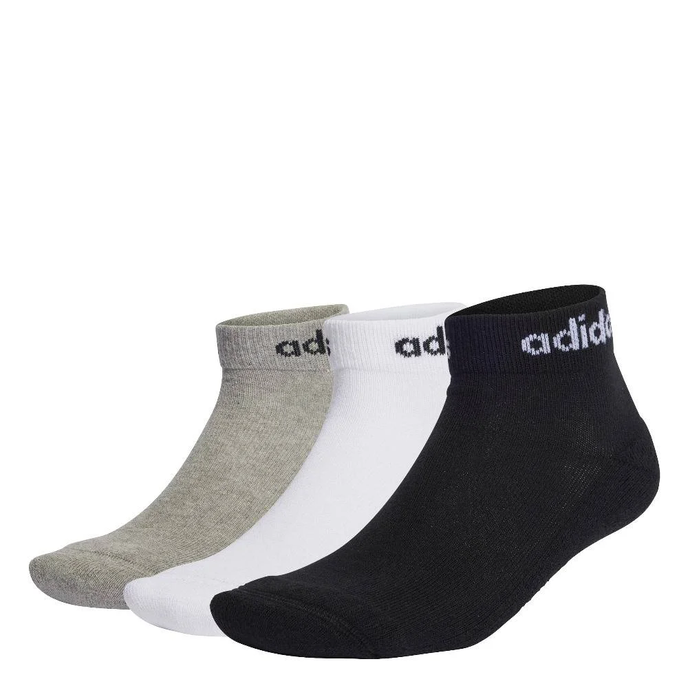 Φωτογραφία προϊόντος: Adidas Linear Ankle Αθλητικές Κάλτσες Πολύχρωμες 3 Ζεύγη