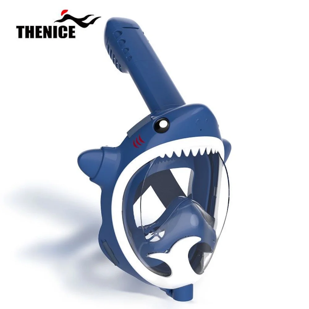 Φωτογραφία προϊόντος: Thenice KF-6 Παιδική Μάσκα Θαλάσσης Καρχαρίας με Νεροπίστολο Full Face Snorkel Mask (XS) Blue