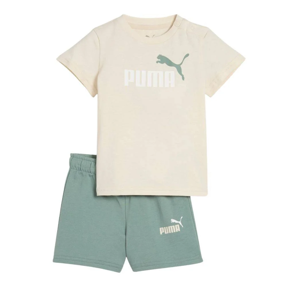 Φωτογραφία προϊόντος: 686285-87 - PUMA MINICATS ESS TEE AND SHORTS SET INF ALPINE SNOW Color