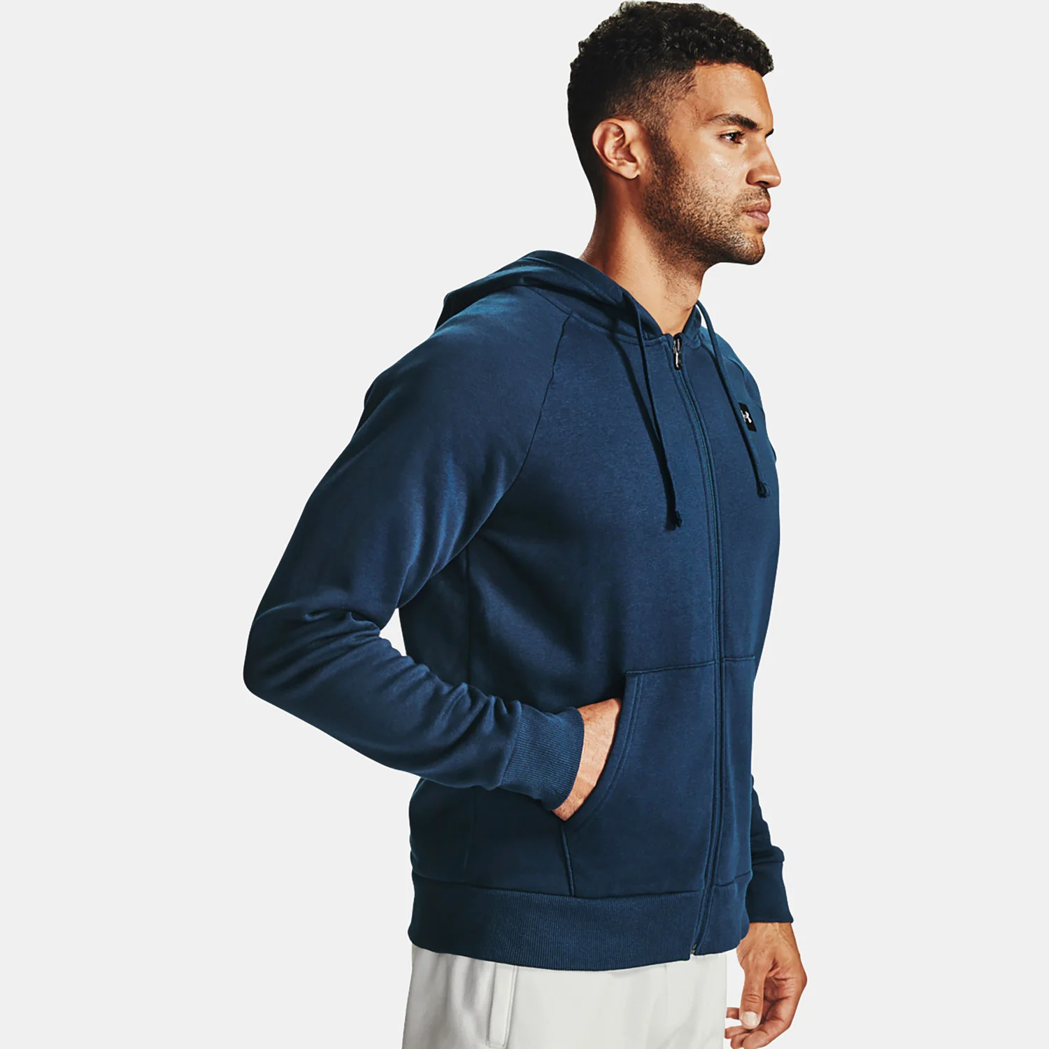 Φωτογραφία προϊόντος: UNDER ARMOUR RIVAL FLEECE FULL-ZIP HOODIE ΜΠΛΕ