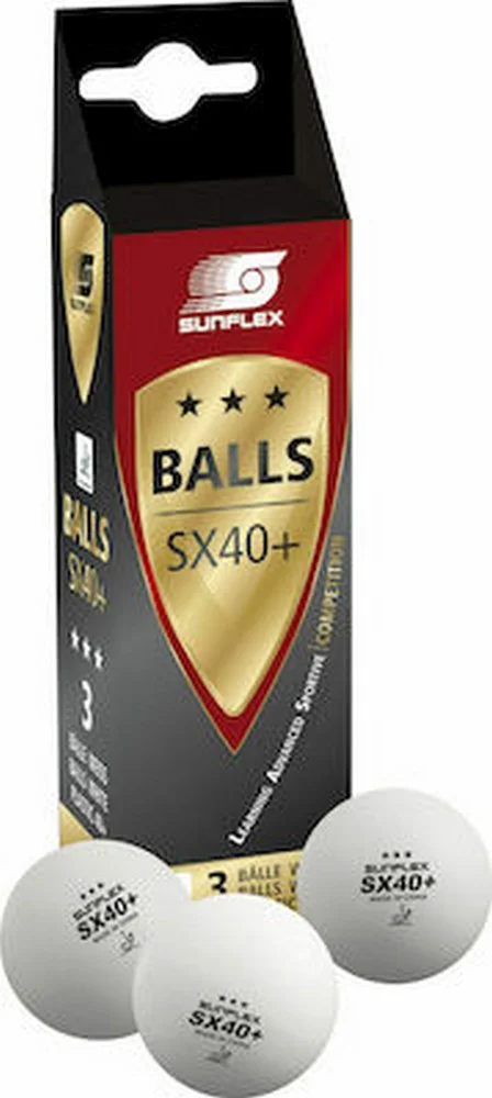 Φωτογραφία προϊόντος: Amila Sunflex Μπαλάκια Ping Pong Competition PVC 3 Τεμάχια 97253